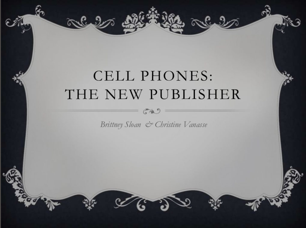Twitter Novels: The Cell Phone Novel Seminar Presentation