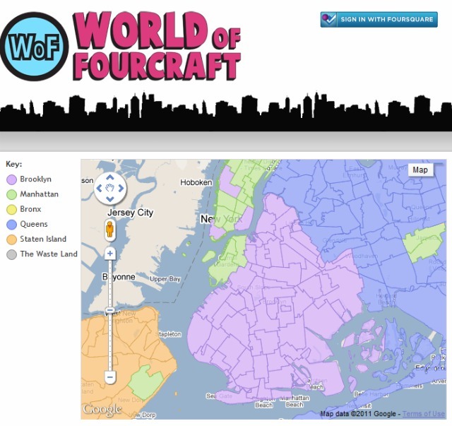 World of Fourcraft! – Foursquare Hack