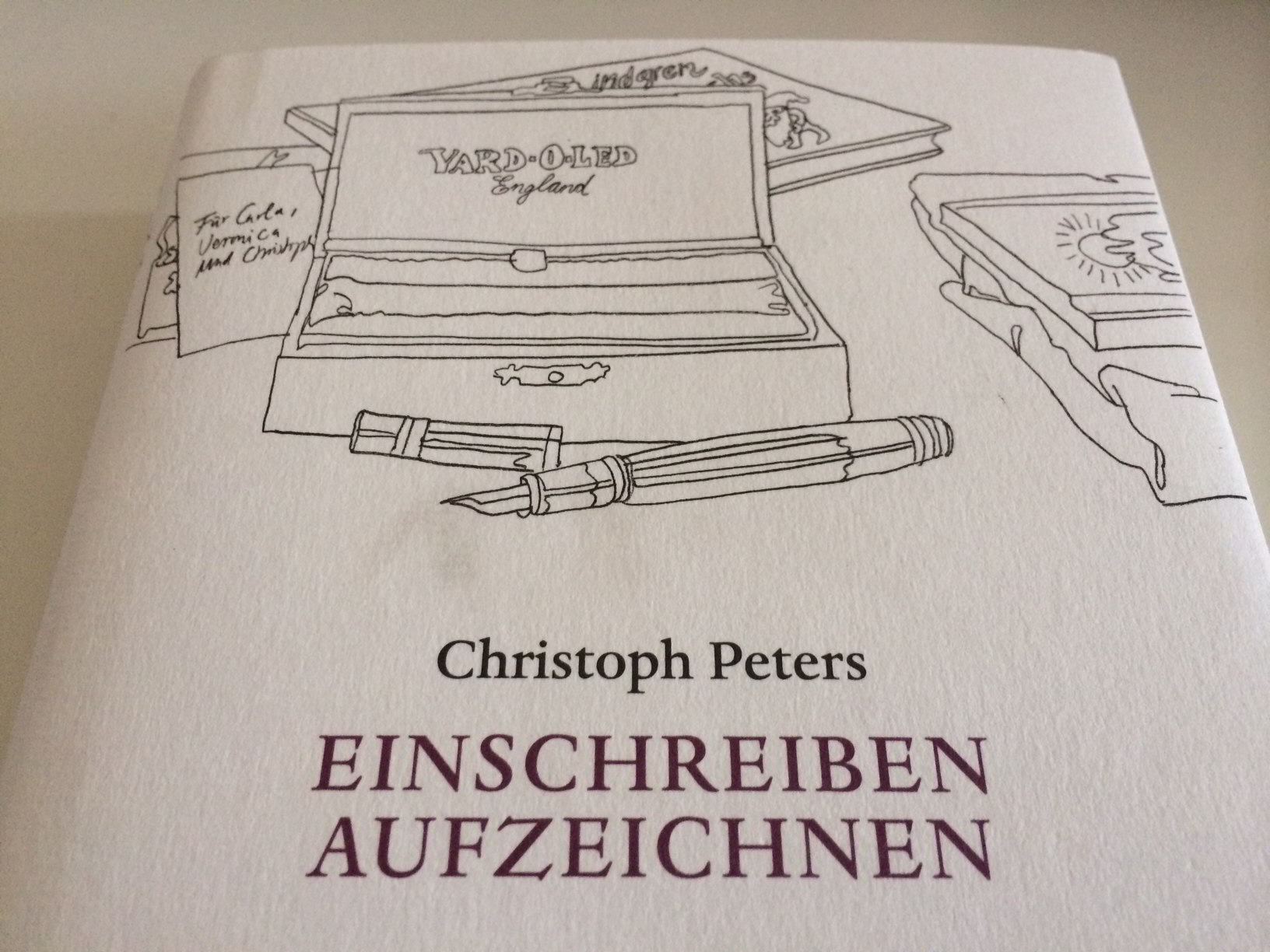 Einschreiben Aufzeichnen.Von Christoph Peters.